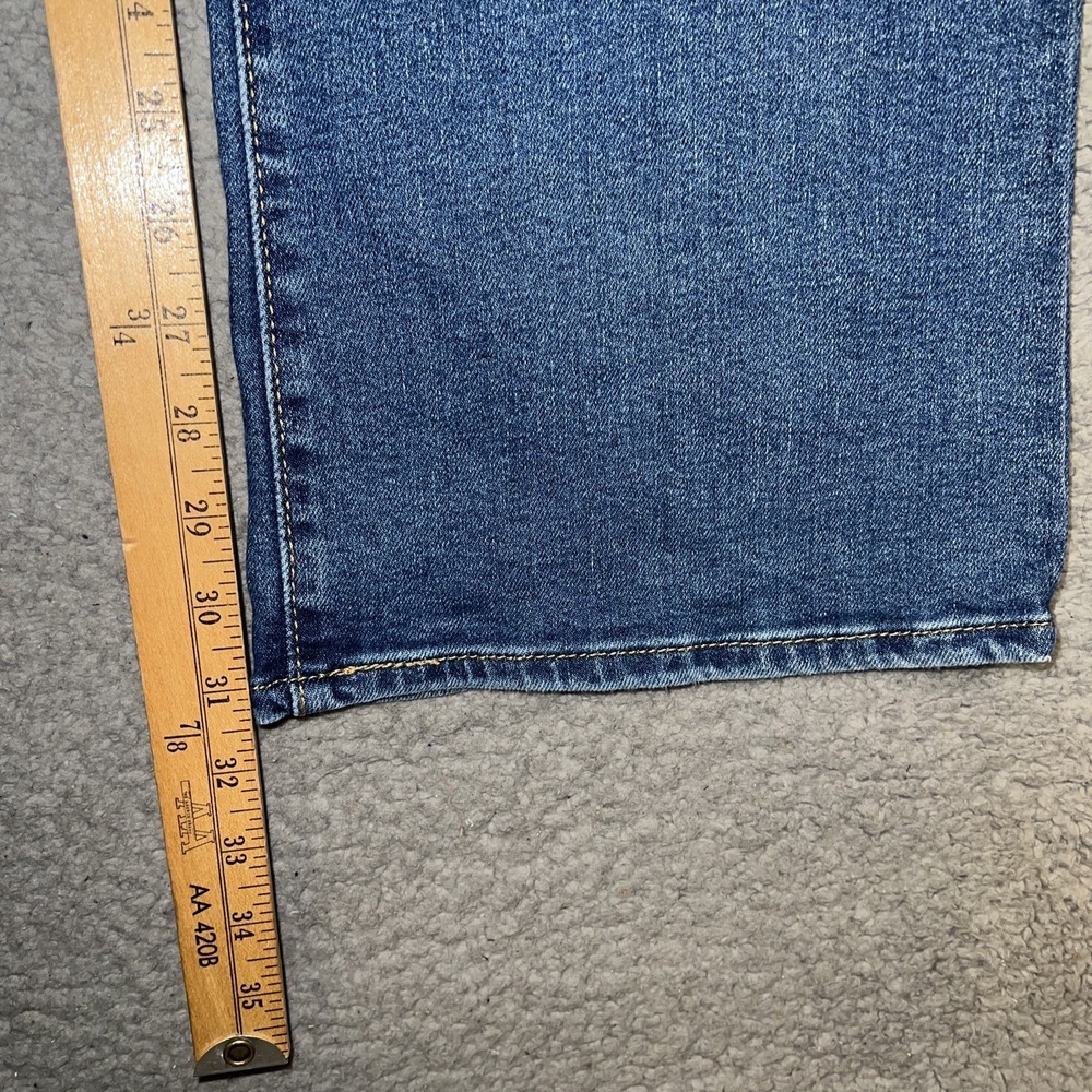 Levi's Ribcage Boot Jeans Women's Sz 31 (30x31) Blue Denim Button Fly High Waist - Picture 9 of 11